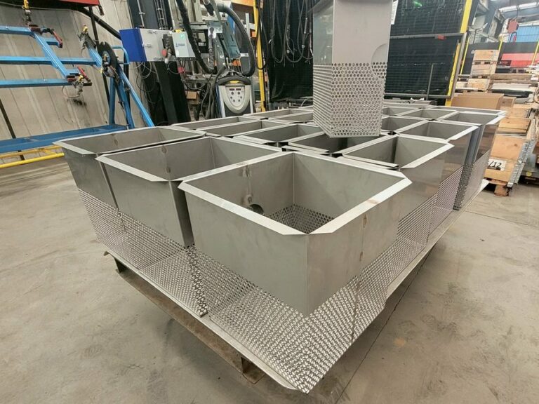 Perforated stainless steel filter baskets