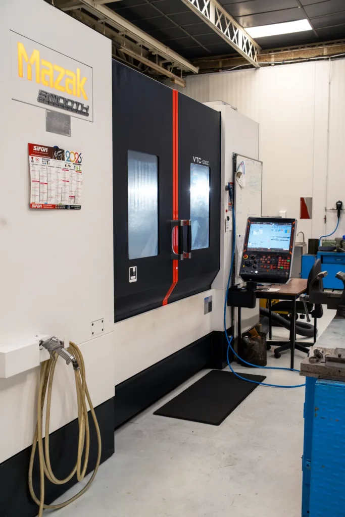 Machine Mazak installée dans l’atelier TPS